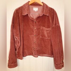 American Eagle Corduroy Button-Up Shirt